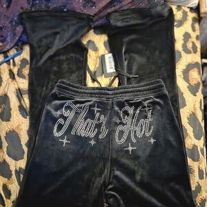 Y2k Paris Hilton flared Track Pants